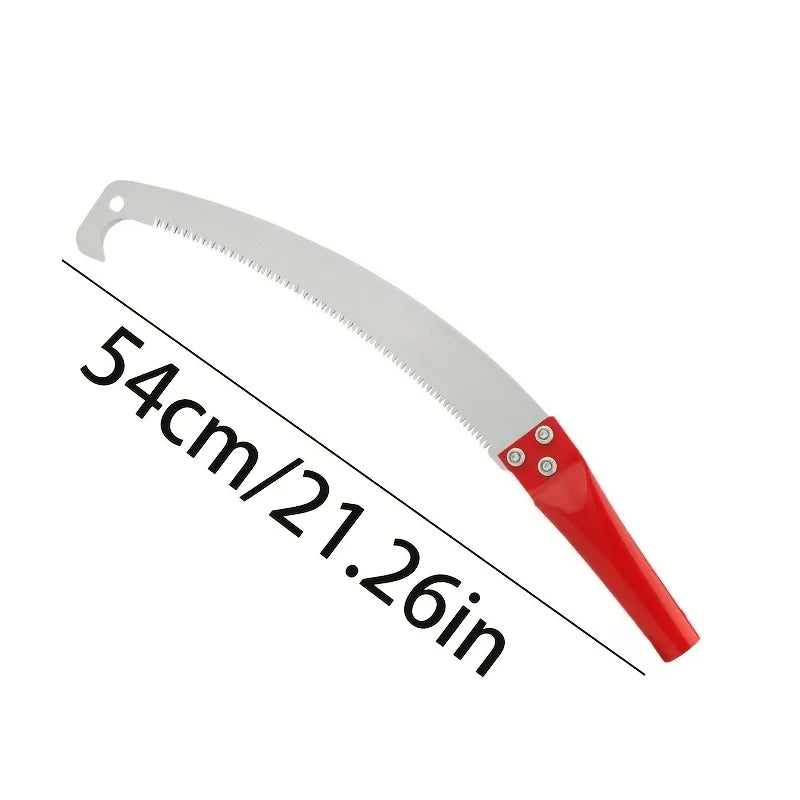 2 types of multi-functional hand saws for pruning trees and outdoor gardening, with stainless steel serrated blades