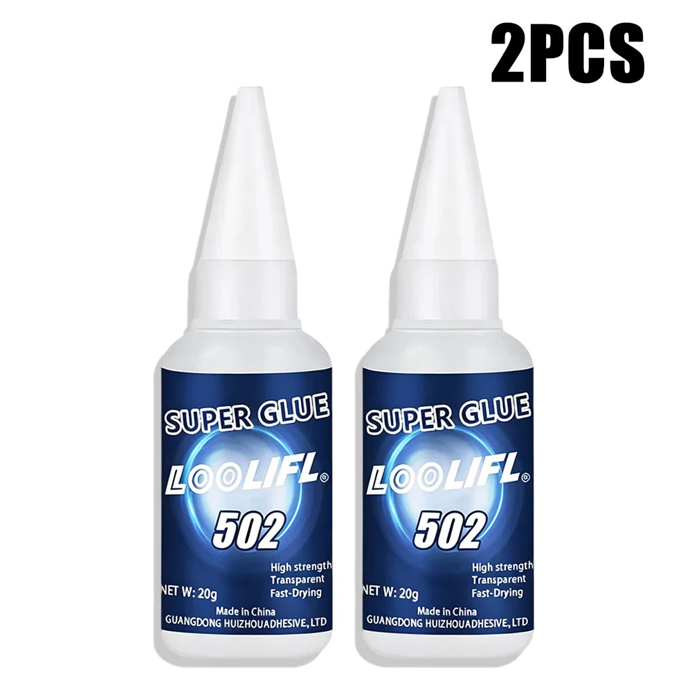 Super Instant Glue Clear Strong Adhesive Universal Repair Glue for Crafts Toy Metal Rubber Glass Wood Ceramic Leather Daily Fix