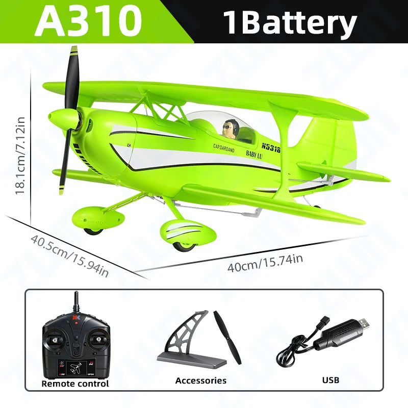 WLtoys A310 RC Plane Glider 2.4G 4CH Brushless Motor Dual Wings Remote Controlled Airplane 3D/6G EPP RC Model Toys For Kid Gift