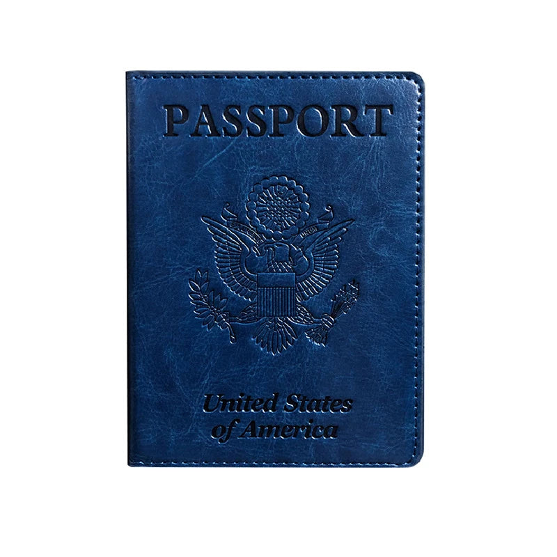 Travel Passport Cover Card Protector Women Men Embossing Travel ID&Document Passport Holder Business PU Leather Wallet Case NEW