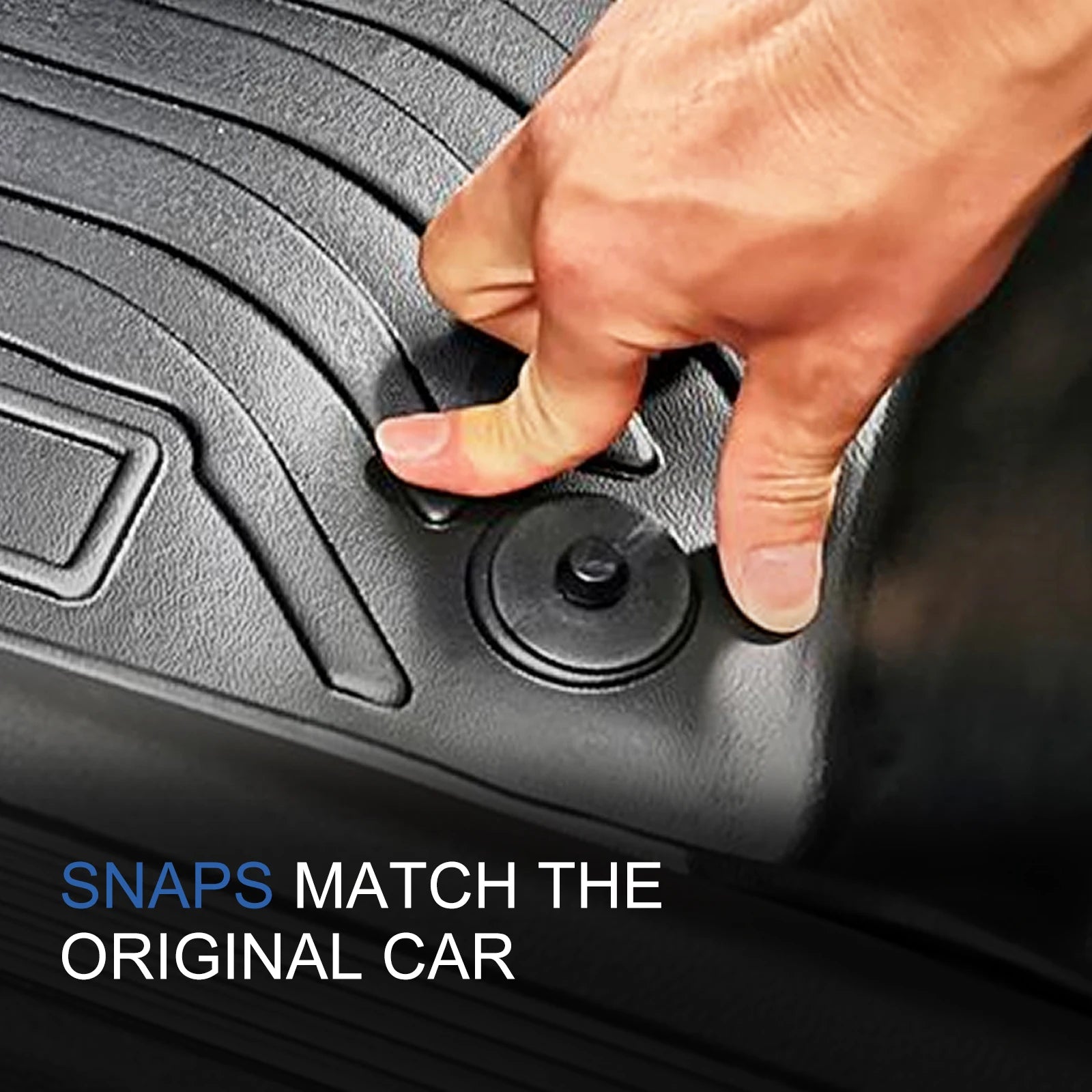 LUCKEASY for Leapmotor C10 2024-2025 Car Floor Mats Cargo Liner Accessories Foot Pad Protective Mat Only Fit Right Rudder