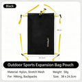 Outdoor Backpack Expansion Kangaroo Pouch Ultralight Breathable Outdoor Hiking Camping Gear Storage Bag Dry-Wet Separation Pack