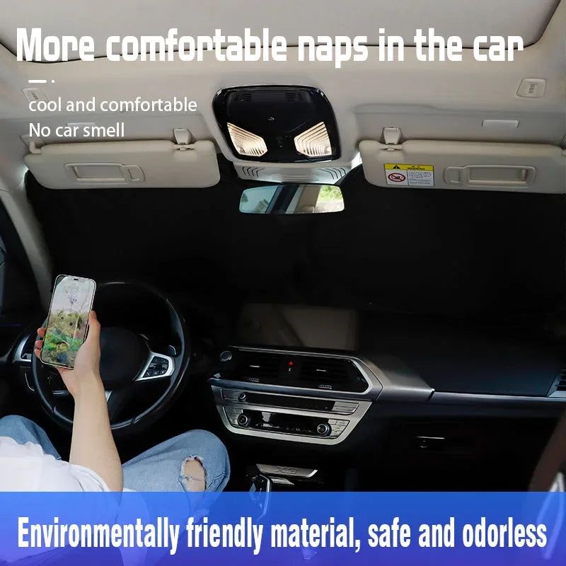Car Windshield Sun Shade Visor UV Protection Shield For BMW X1 X2 X3 X5 X4 X6 X7 G30 G20 G32 G11 G12 F40 F30 F20 i7 glasses clip