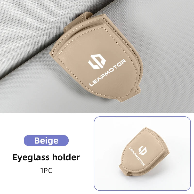 Sunglasses Holder Car Sunshades Magnetic Sunglasses Clip Ticket Clip For Leapmotor T03 S01 C11 C01 Leap Motor