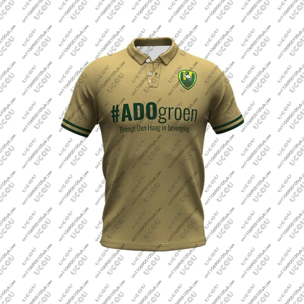2025-26 Mens Kids Boys Breathable Quick-drying Football Jersey Top Adult Home Jersey Soccer Sports Away Autumn A-ADO Den Haag
