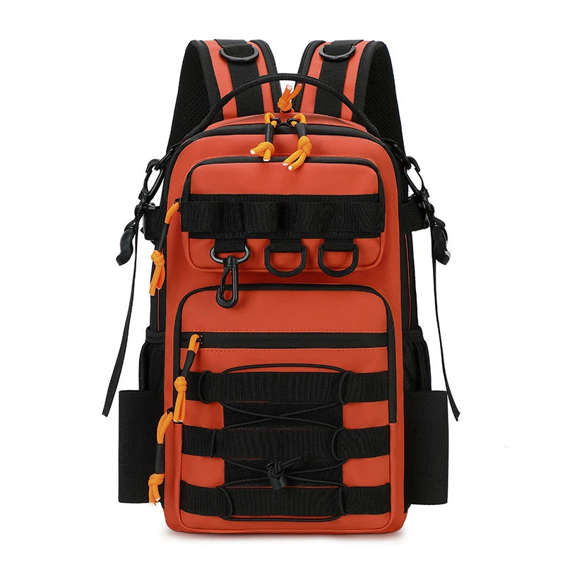 Fishing Lure Tactical Camping Backpack Outdoor Sports Bag Hiking Molle Tackle Bag with Rod Holder for Men Climbing Travel Bag