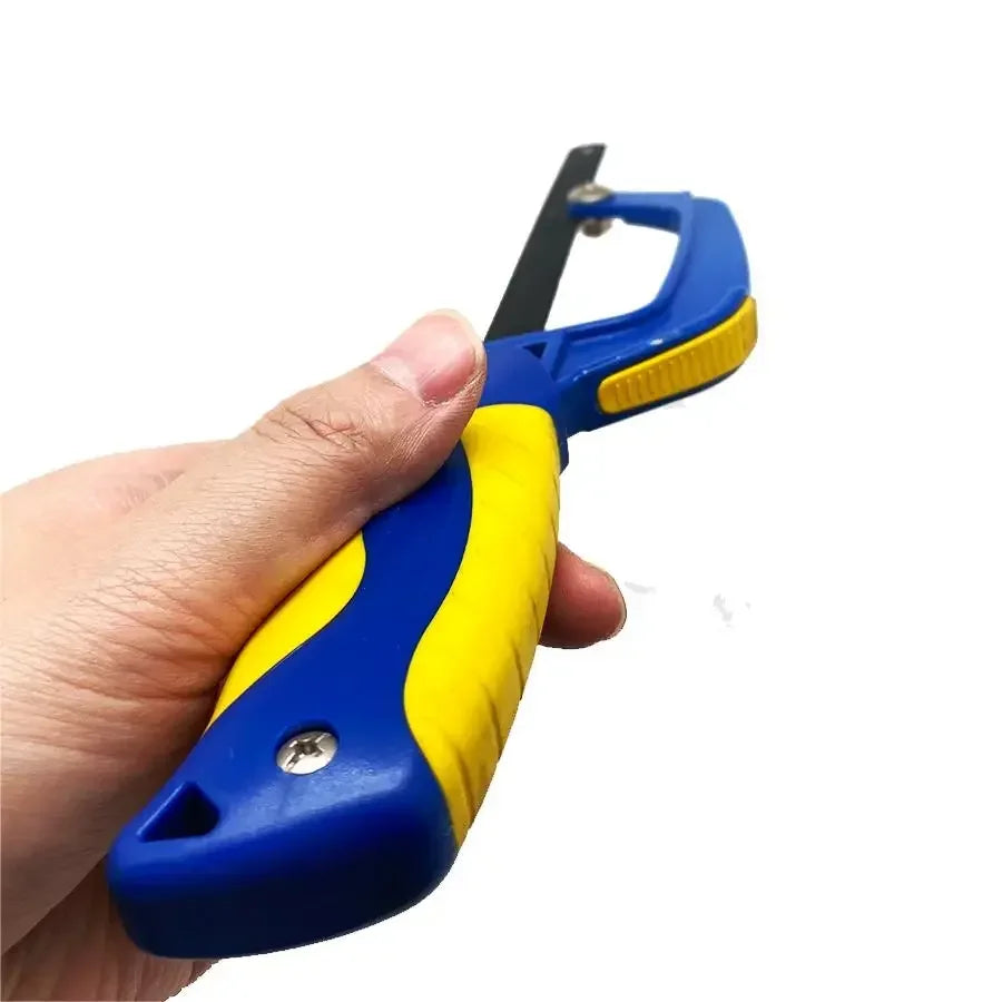 10" Flexible Heavy Duty Mini Hacksaws Aluminum Frame Compact Hack Metal Cutter Bi-Metal HSS Blade  Hand Saw Woodworking Tools
