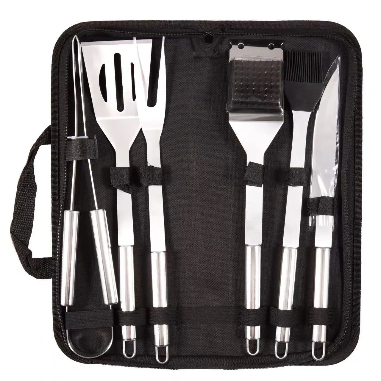 Grill Utensils Set, Stainless Steel BBQ Accessories, Portable Professional Grill Tool, Perfect Grill Kit Gift for Outdoor with B