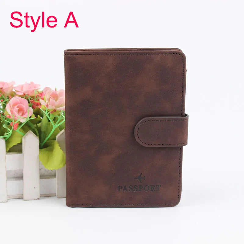 Organizer Storage Case/Travel Accessories Passport Case Vintage Leather Pattern Passports Holder Women Man ID Bank Credit Card