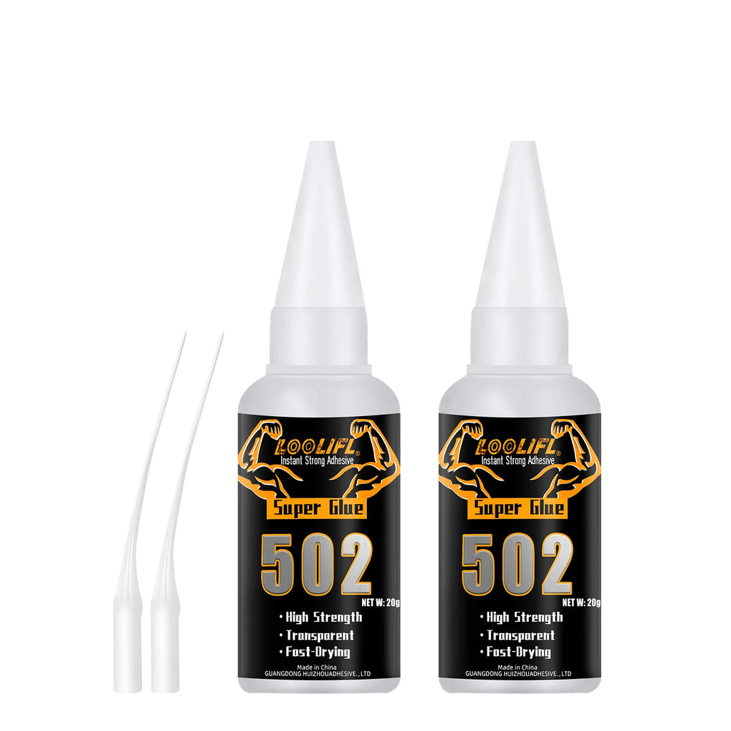 LOOLIFL Super Glue 502 & Threadlocker Set 243 Medium Strength 271 High Strength Anaerobic Screw Lock Glue Instant Cyanoacrylate Adhesive Sealant for Metal Wood Ceramic Repair
