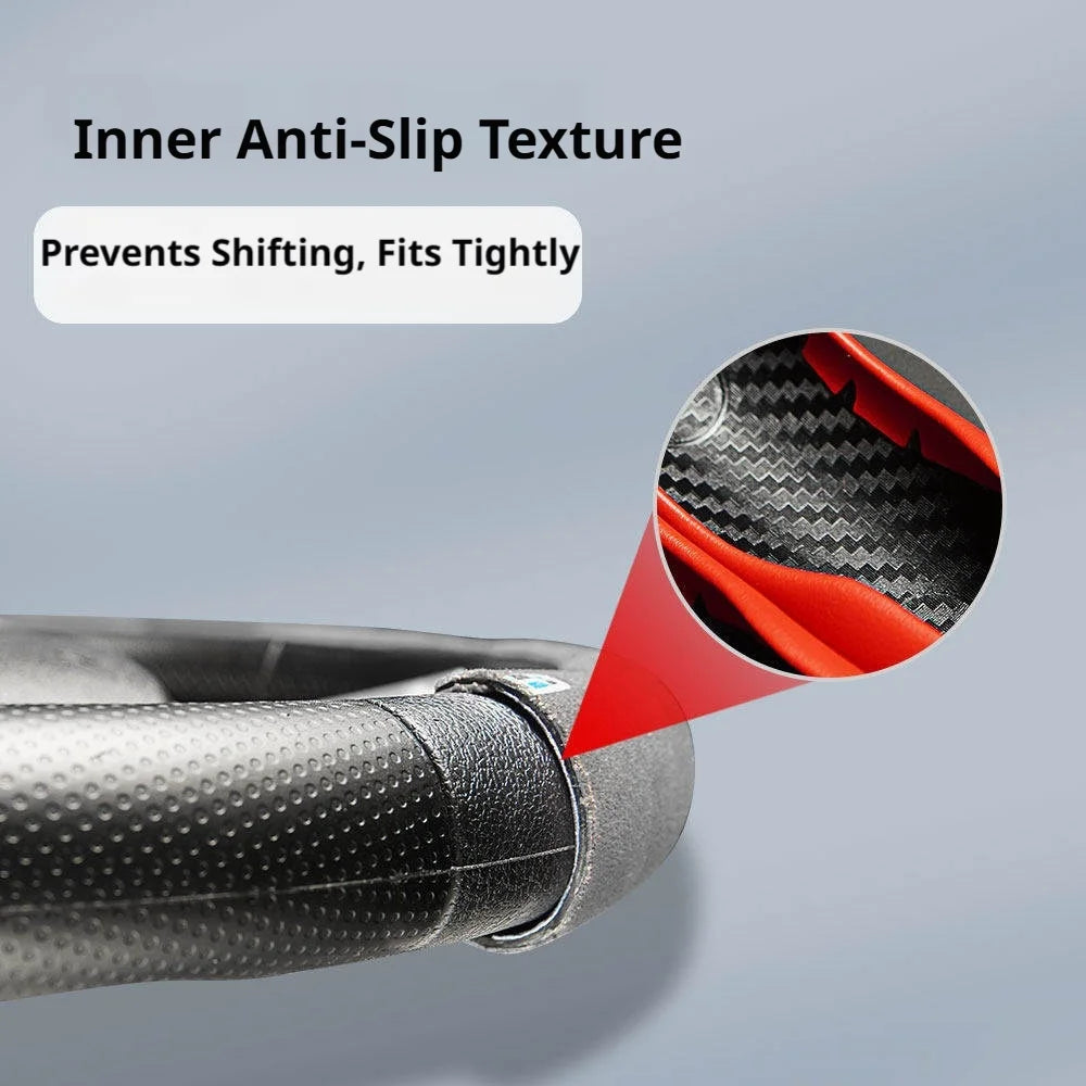 SEAMETAL Car Steering Wheel Cover Segmented Steers Covers Protector 3pcs Auto Steering Wheels Covers Anti-slip Accessories