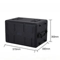 PE Plastic Power Amplifier Receiver Storage Tool Case Wireless Microphone Storage Safety Protection Tool Case Theater Stage Box