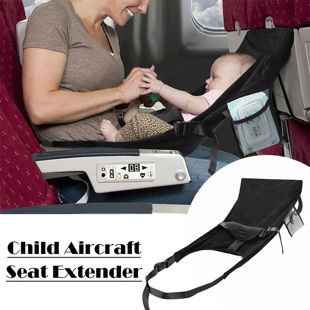 Toddler Airplane Travel Bed Inflatable Extender Travel Plane/car/train Portable Sleep Essential Safety Belt Baby Bed K H0f6