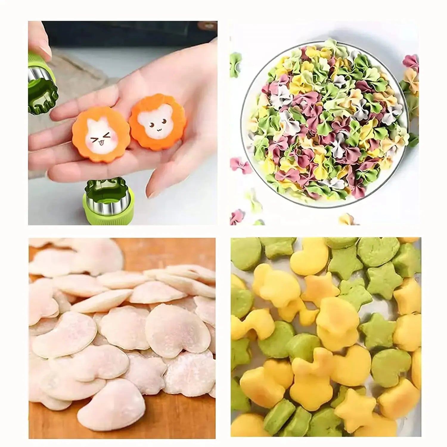 Vegetable Cutter Shapes Stainless Steel Durable DIY Fruit Cookie Stamps Cake Food Cutting Mold Kitchen Tool