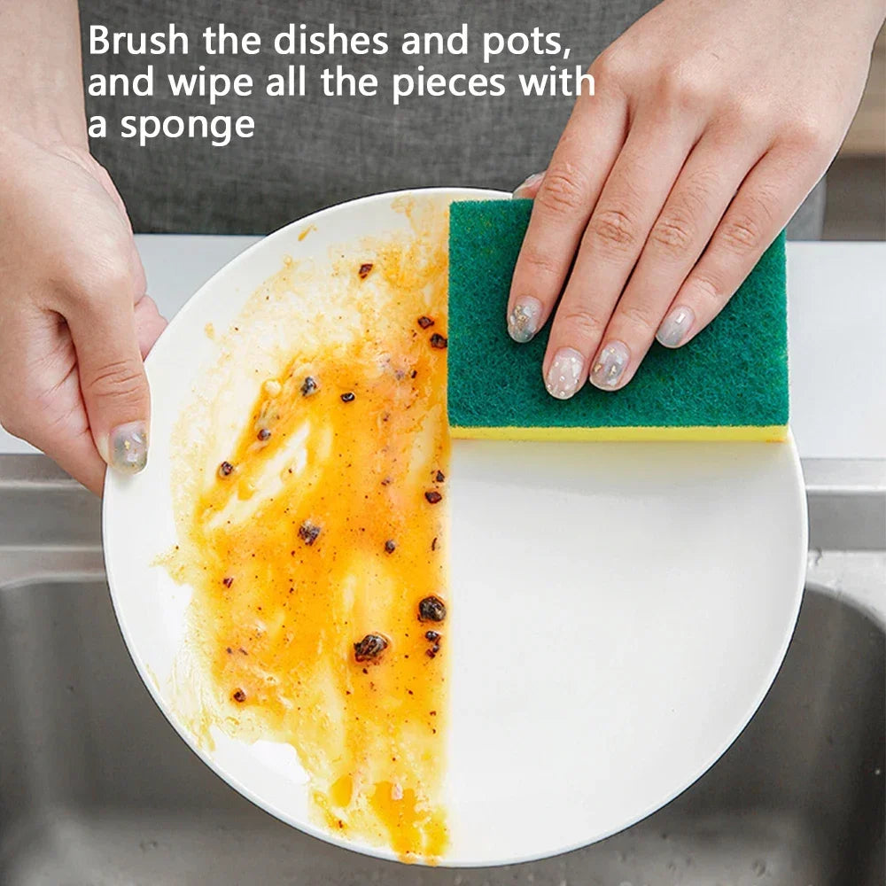 32pcs Dishwashing Sponge Kitchen Nano Emery Magic Clean Rub Pot Rust Focal Stains Sponge Removing Kit Cleaning Brush Sponges