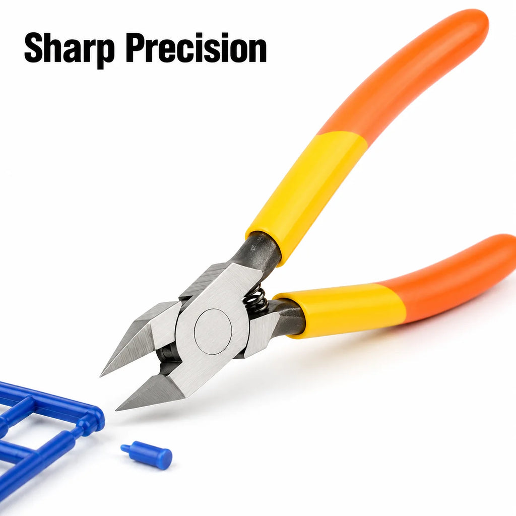 Carbon Steel Precision Diagonal Cutter Pliers Sharp Flush Nipper for Model Assembly Electronics Craft Wire Cutting Home Tool