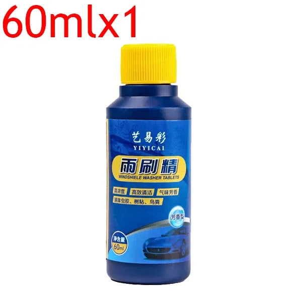 Windshield Washer Fluid 60ml Concentrated Dirt Remover Fragrant Automotive Windscreens Glass Cleaner Car Cleaning Tools