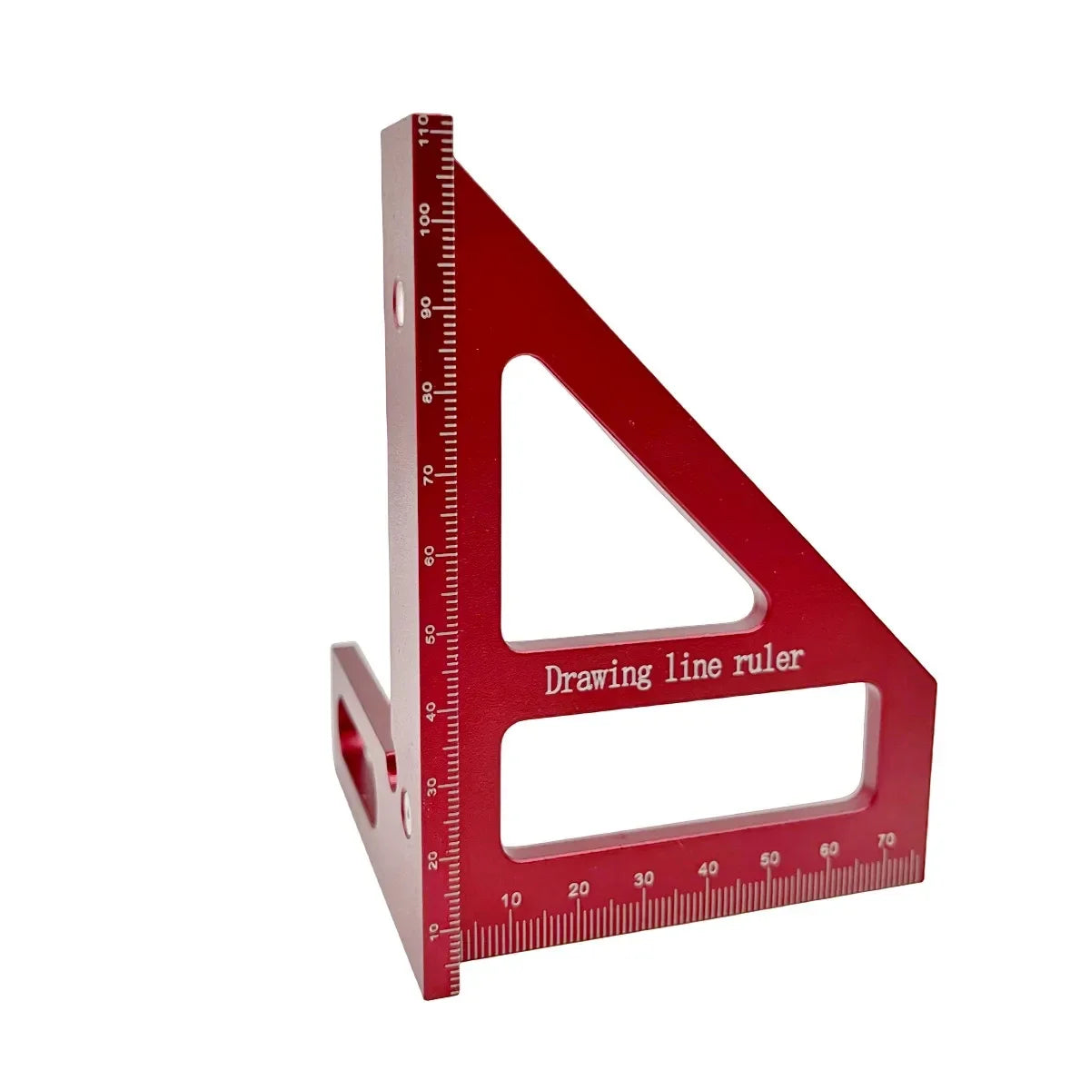 Woodworking Square Protractor Aluminum Alloy Miter Triangle Ruler High Precision Layout Measuring Tool for Engineer Carpenter