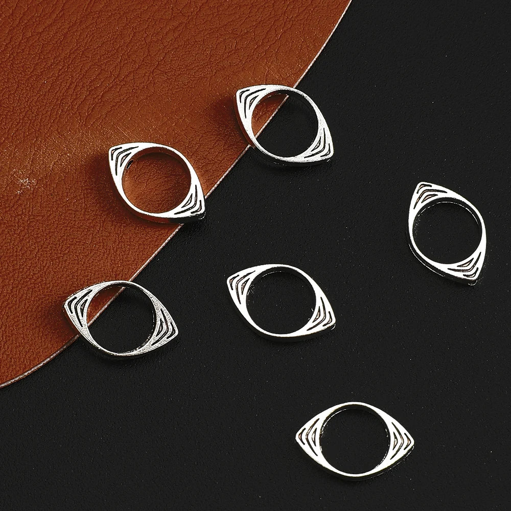 30Pcs Alloy Devil Eye Beading Frame Spacers Fit 8mm Jewelry Bracelet Separation Spacers Diy Necklace Bracelets Circles Accessory