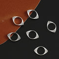 30Pcs Alloy Devil Eye Beading Frame Spacers Fit 8mm Jewelry Bracelet Separation Spacers Diy Necklace Bracelets Circles Accessory