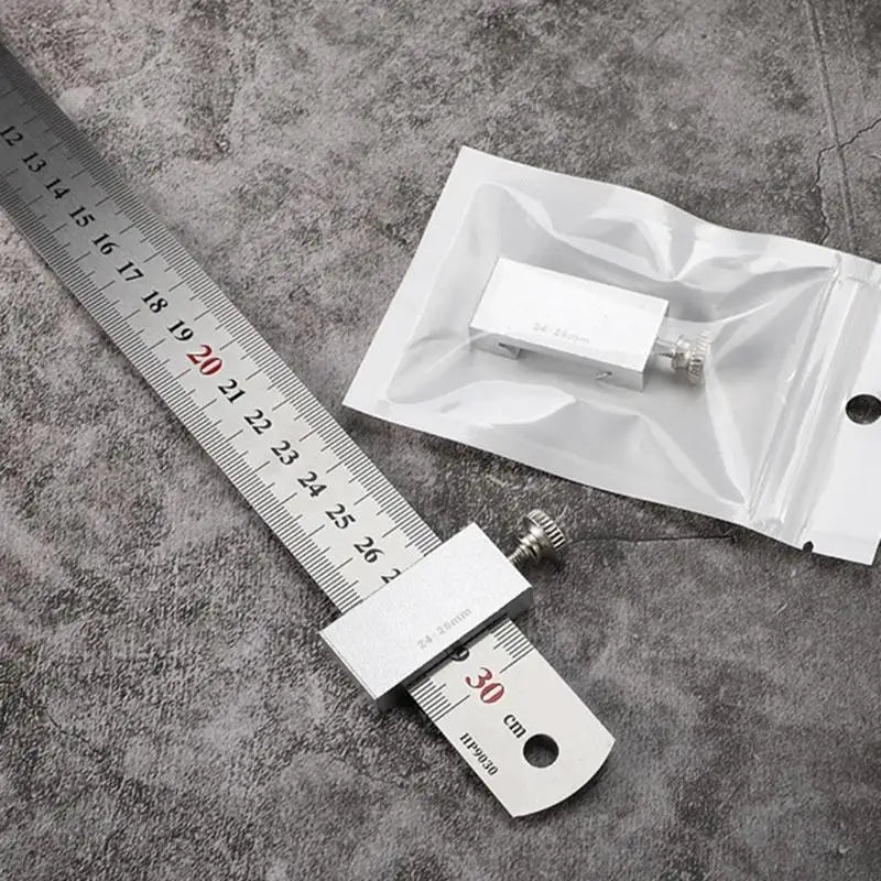 Y51B Accurate Measuring Marking Gauge Carpenter Scribing Ruler 15/20/30/40cm Aluminum Carpentry Square Woodworking Tool
