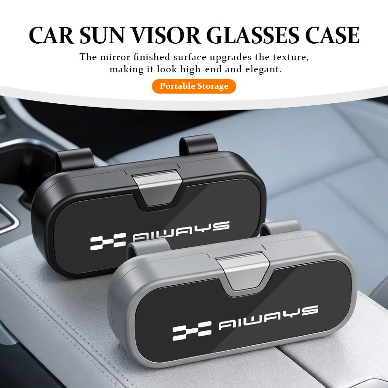 Multifunctional Car Sunglasses Case glasses clip Storage Accessories For Aiways U5 SE U6 RG Nathalie PRO Bj U7 Ion 2020 2021
