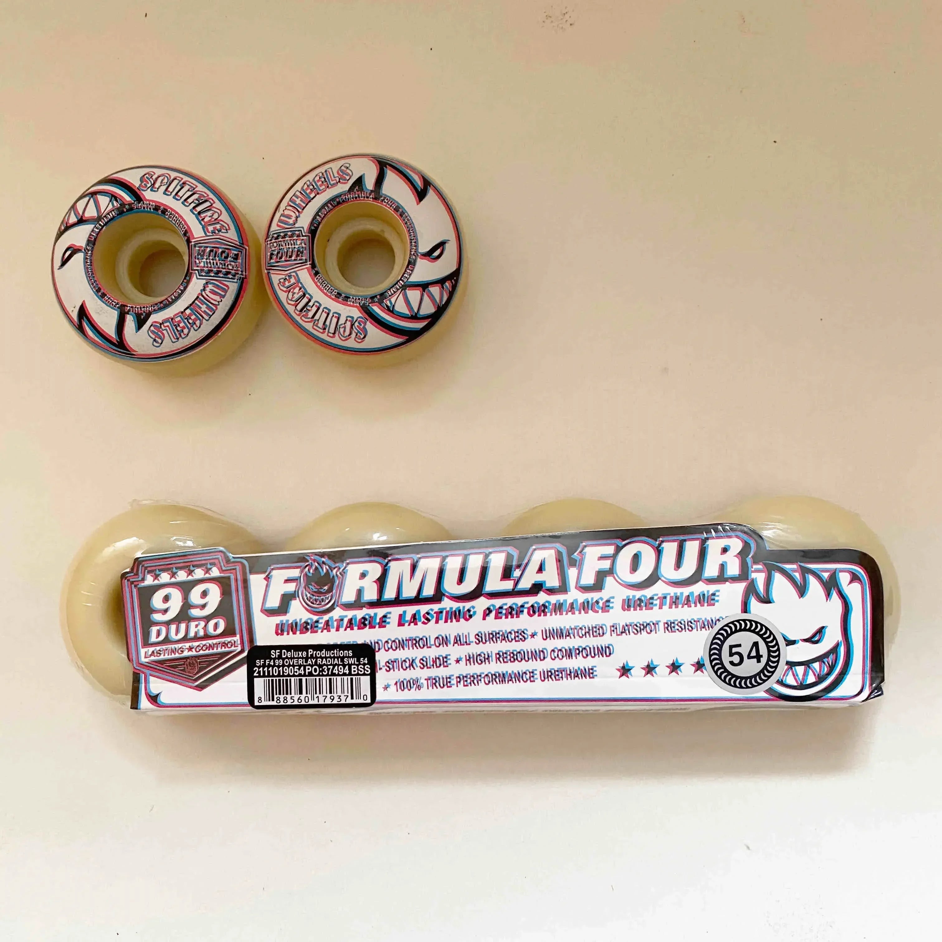 Spitfire Wheels Imported Genuine Spitfire 52mm 101duro 53mm 54mm 56mm 99duro 80HD Skateboard Wheel for Skateboard