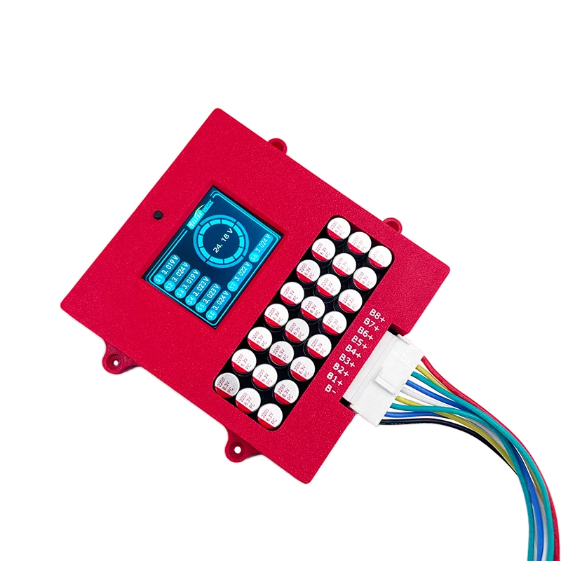 Heltec Lithium Lifepo4 8S Active Balancer with Voltage Display TFT Battery Voltage Tester 5A Energy Transfer Equalizer