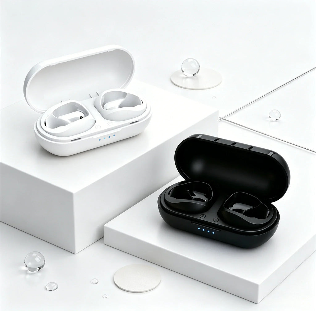 TWS Wireless Earbuds Fone Bluetooth Earphones Premium Bluetooth Headphones Feature Memory Foam Cushions for Ultimate Comfort