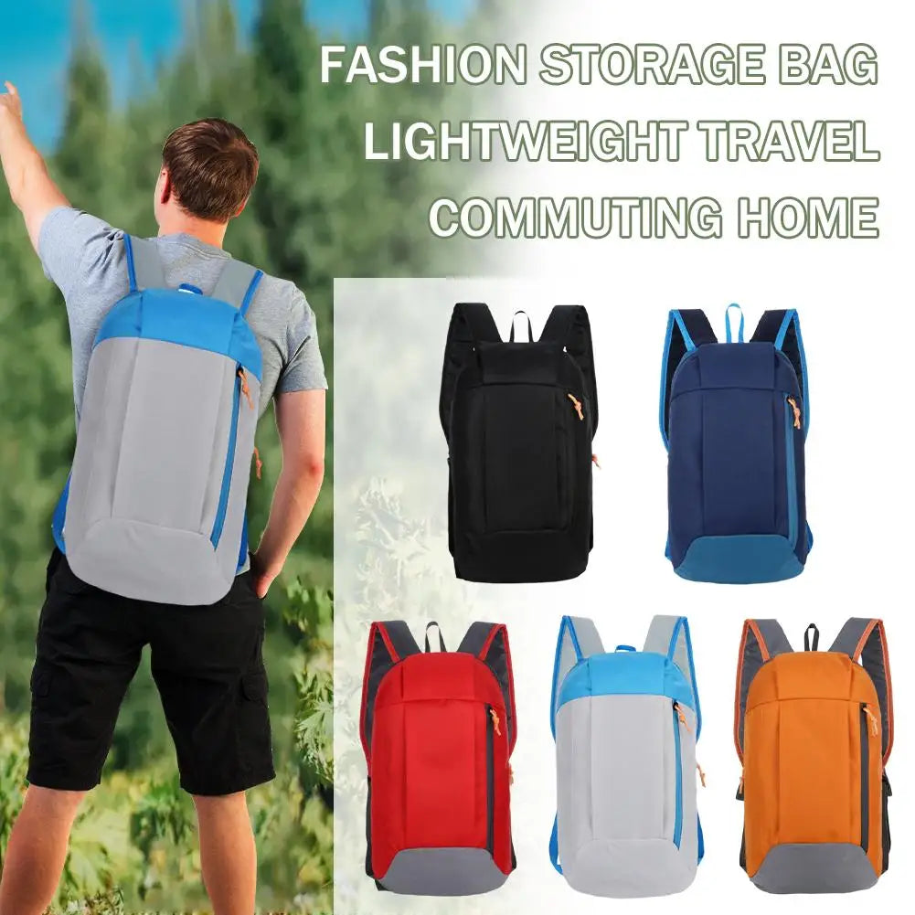 Outdoor Lightweight Small Sports Backpack Gym Bag Outdoor Fitness Riding Shoulder Bag Color Oxford Cloth Backpack Men Kids