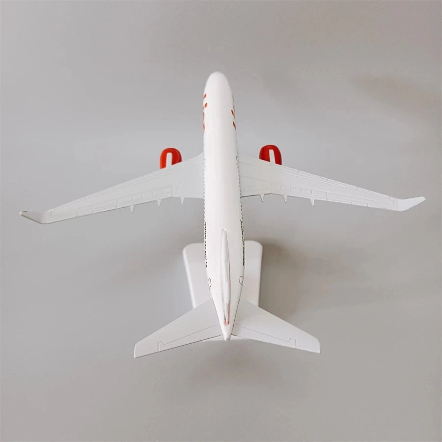 Alloy Metal 20cm B737 Air LION Airlines LION 737 Diecast Airplane Model Plane Model W Base Aircraft Gifts Toys Airplanes Decora