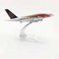 16cm Airline Models Singapore Airlines A380 /A350 /B747 Model Airplane Diecast Metal 1/400 Scale Toy Planes Collected Gift