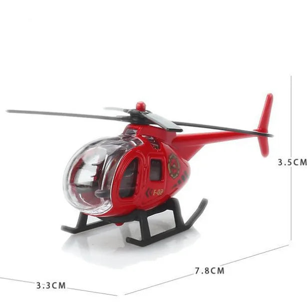 MINI Alloy Helicopter Model Toys Simulation Military Armed Tank Helicopter Armored Vehicle Car Truck Decorations Birthday Gifts