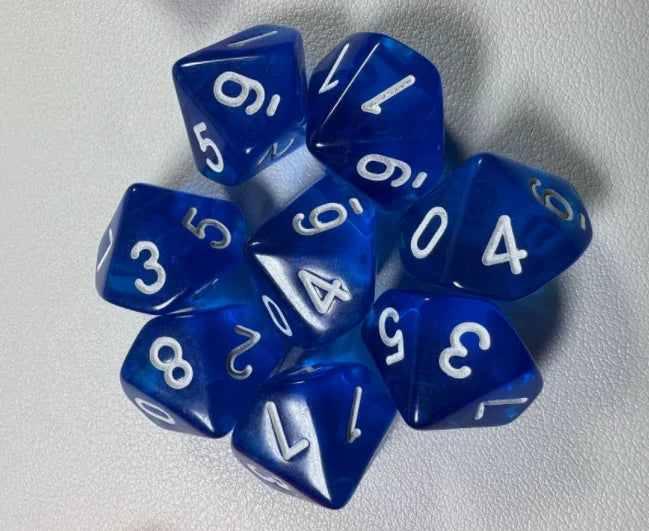 7 Pieces/set of 10-sided Number Dice 1-10 Fun and Educational Board Game Multi-color Set