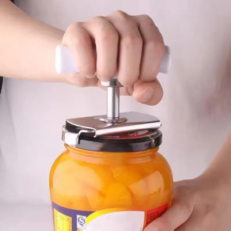 Adjustable Multi-Function Bottle Cap Opener Stainless Steel Lids Off Jar Opener Screw Can Opener For Kitchen Tools