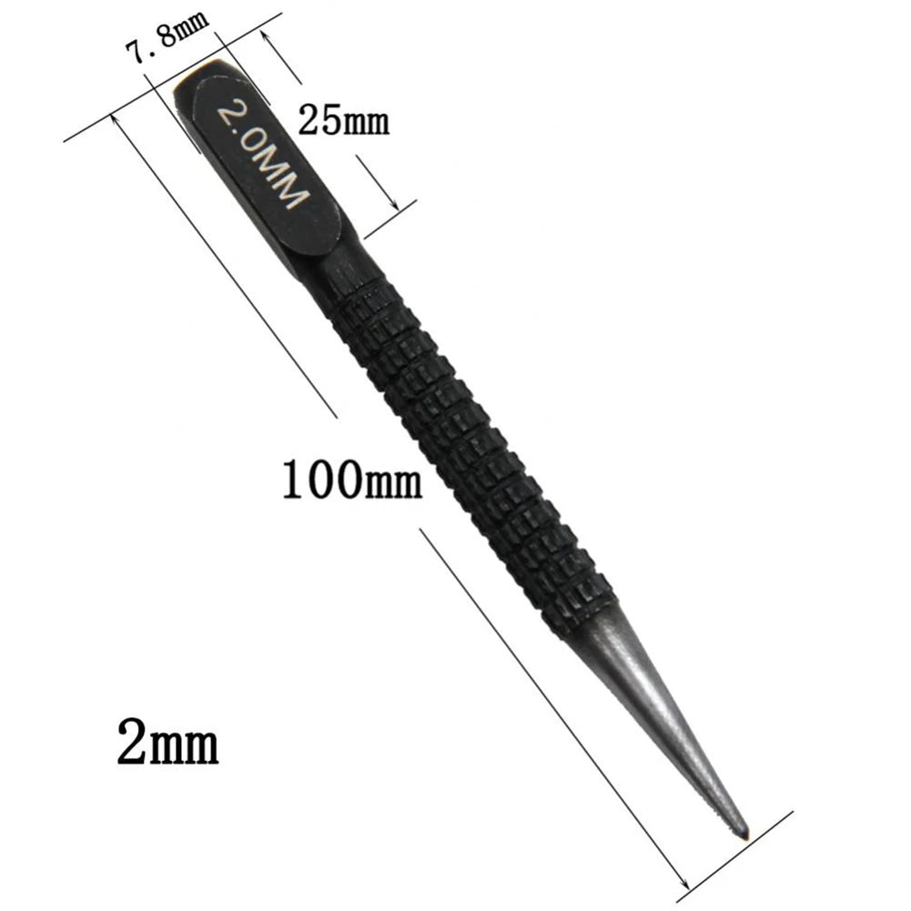 Marking Center Punch Positioning Strong Alloy Steel Glass Hand Tools Hole Pointer Wood 1.5/2/3mm Adjustable Hot
