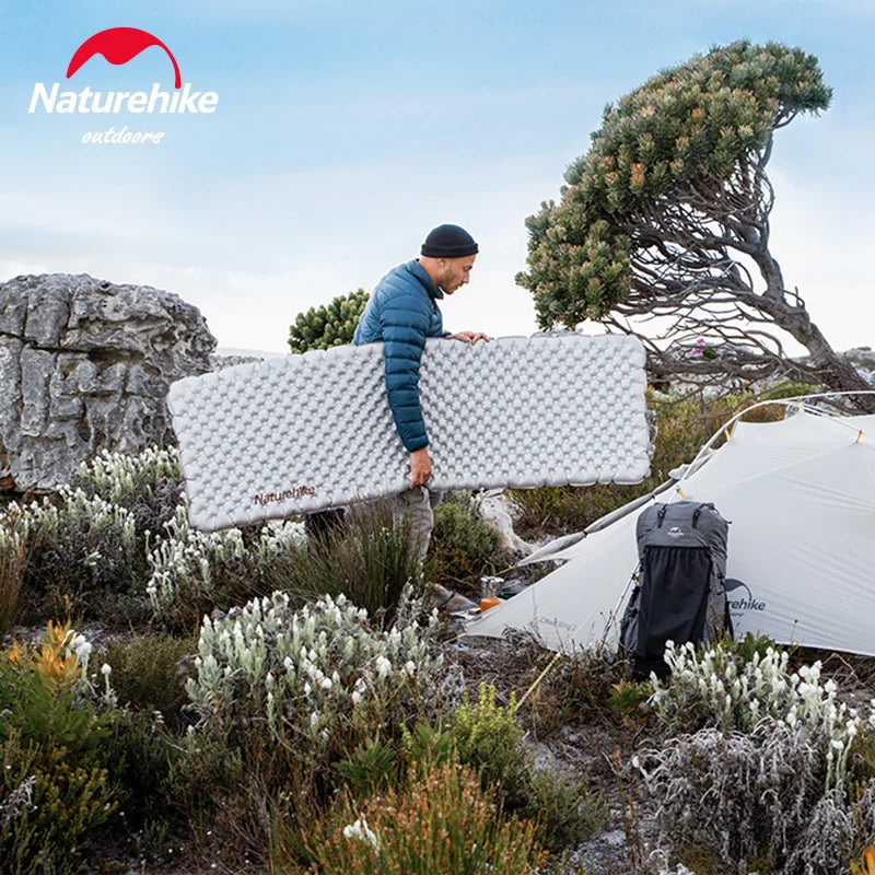 Naturehike Camping Mat 3.5/5.8/8.8 High R Value Ultralight Warm Inflatable Mattress Outdoor Portable Folding Inflatable Mats