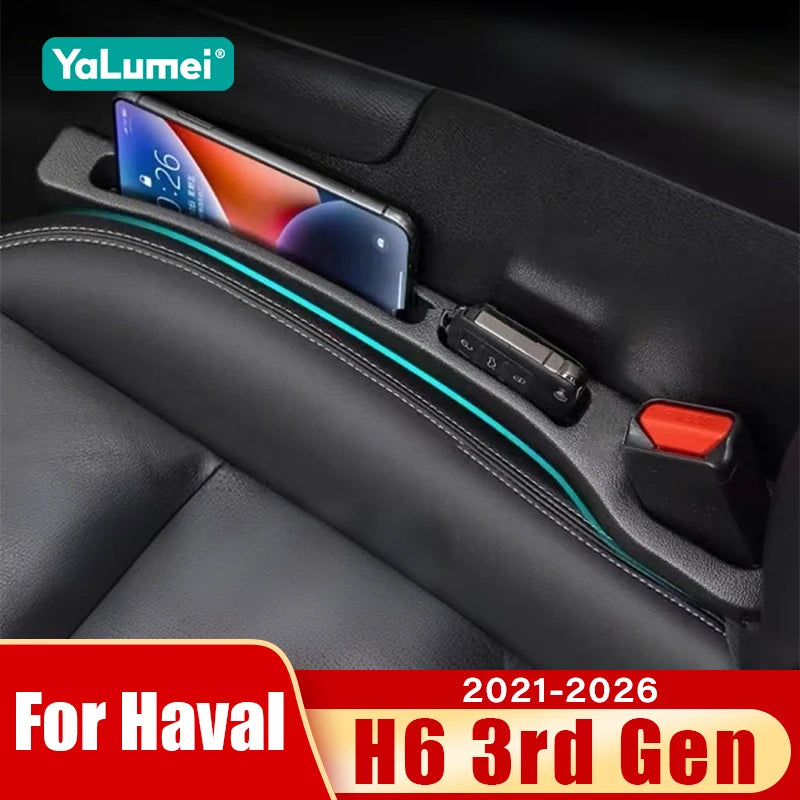 For Haval H6 3rd Gen 2021 2022 2023 2024 2025 2026 HEV PHEV Car Seat Leak Proof Strips Gap Side Seam Filler Storage