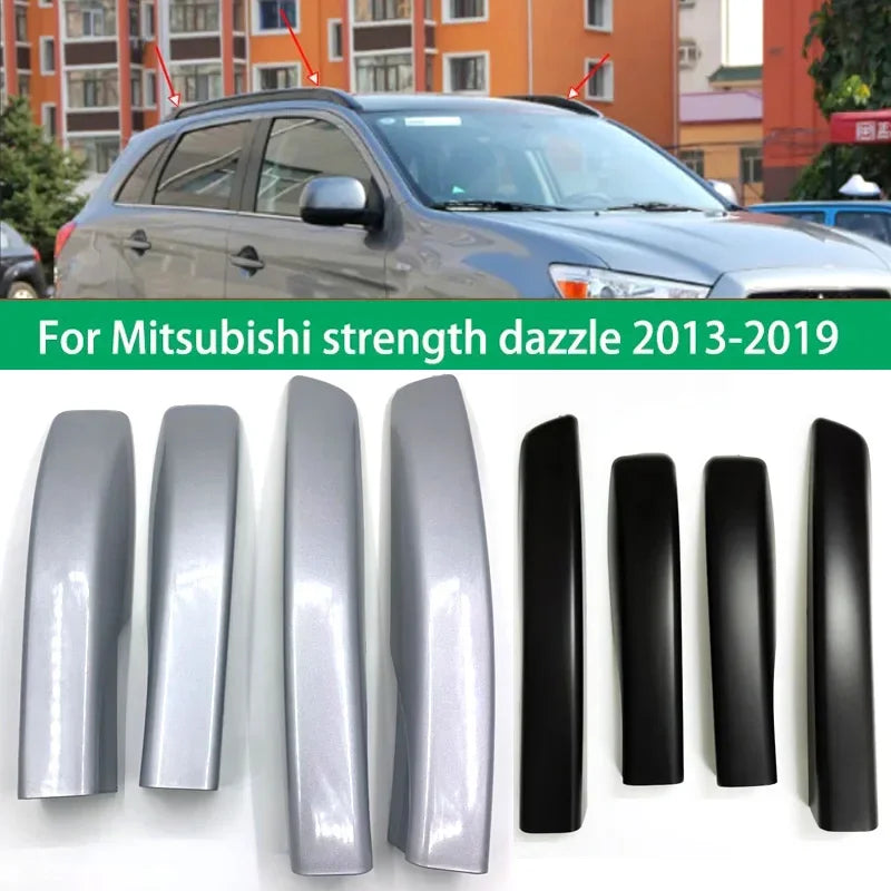 For Mitsubishi ASX SUV 2013-2019 Front Rear Roof Luggage Bar Rail End Shell Plasitc Cover Replacement Car Roof Rack Cap