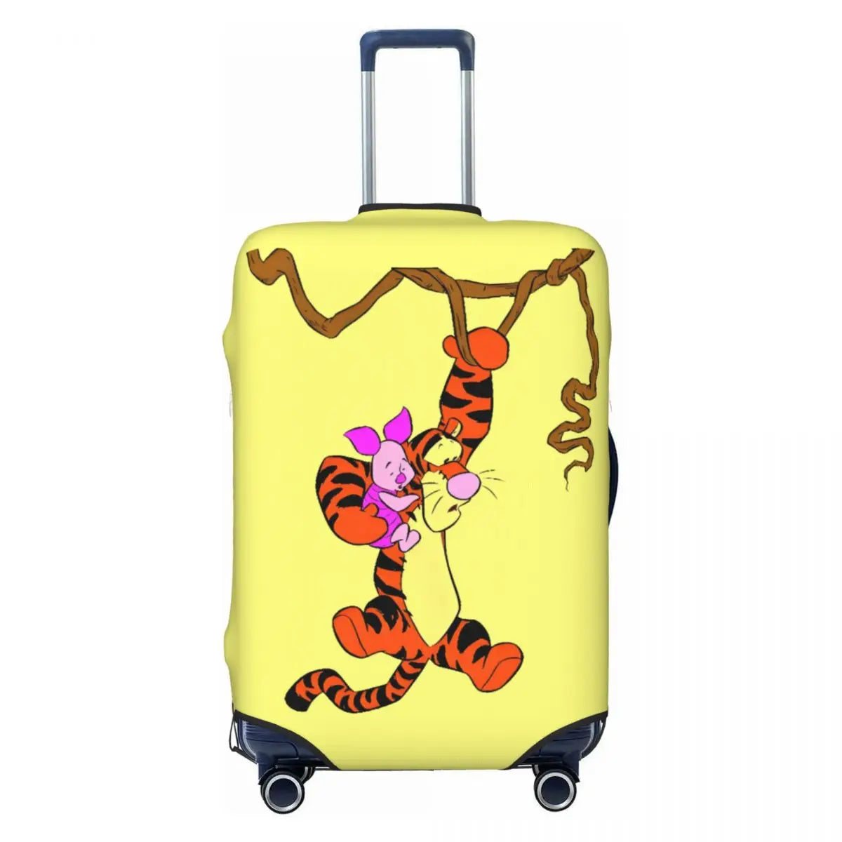 Custom My Friends Cartoon T-Tigger Pooh Luggage Cover Elastic Cartoon Travel Suitcase Protective Covers Suit For 18-32 inch