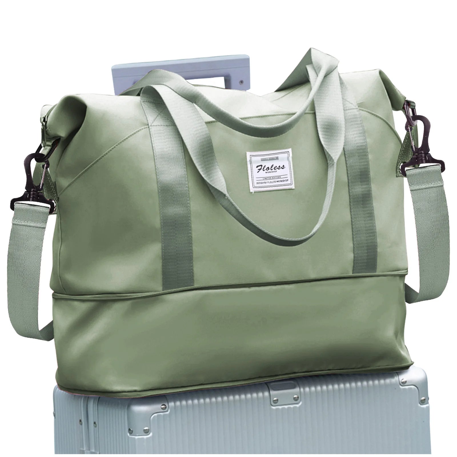 Expandable Travel Bag for Ryanair Easyjet, Hand Luggage Sport Bag Gym Bag, Large Capacity Foldable Travel Duffel Bag Weekend Bag