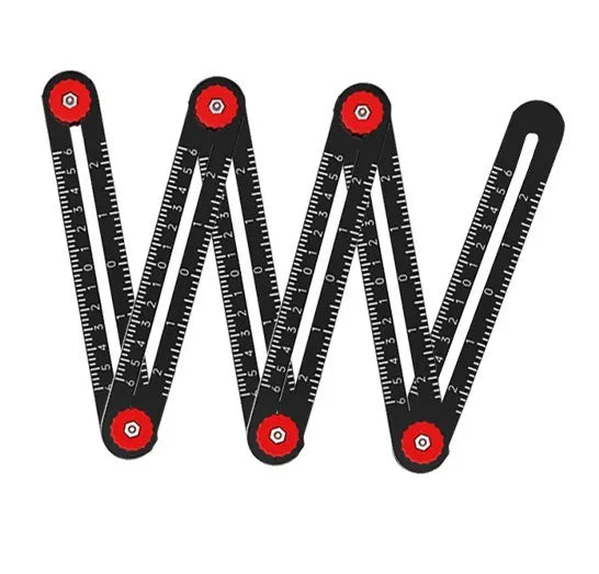 12/9/6 fold Aluminum Alloy Multi Angle Ruler Finder Measure Ruler Woodworking Construction Tool For Craftsmen Locator Guide