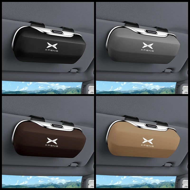For  XPENG G6 P7 G9 MONA M03 G3 P5 X2 2024 2025 Car mounted glasses case glasses clip decoration storage modification Accessorie