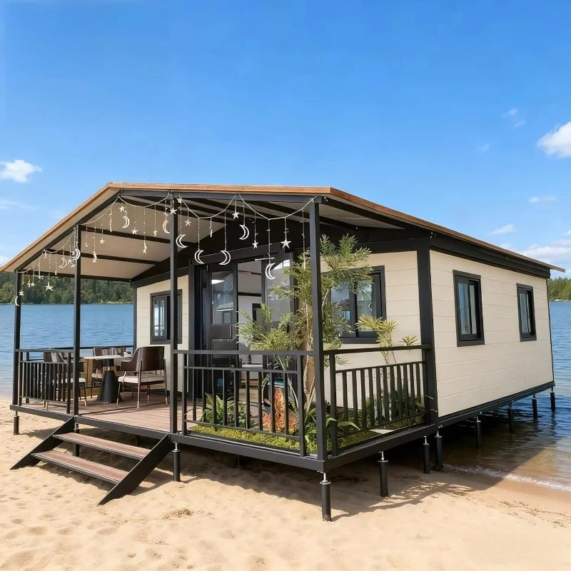 Customized Prefab 2 Story 40Ft Villa Expandable Container House Modern Modular Detachable Waterproof Luxury Hotel 2 3 Bedroom