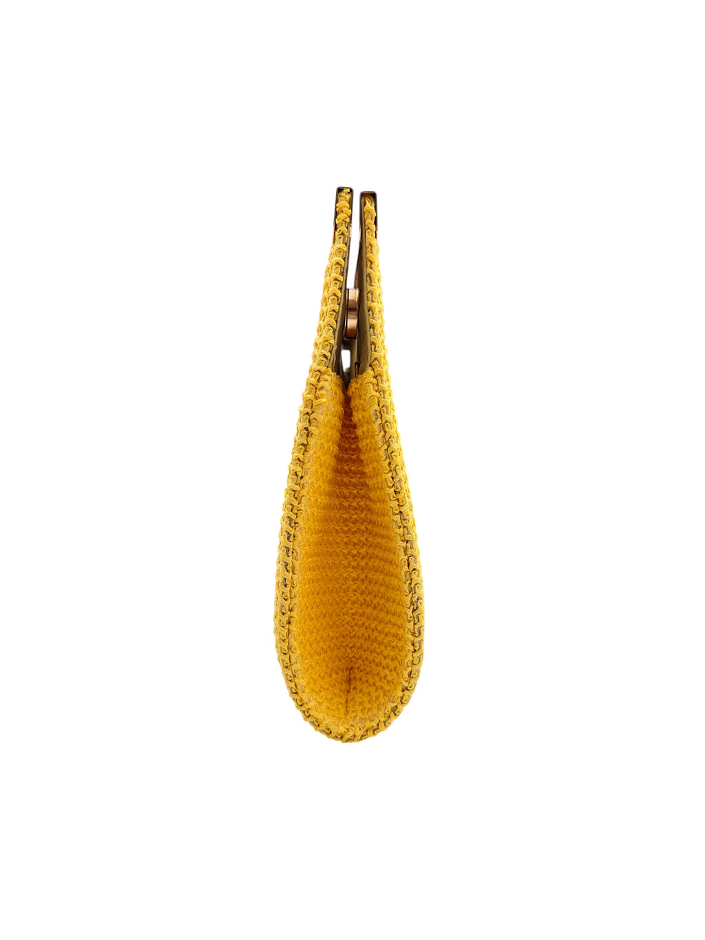 2026 New Lemon Yellow Woven Women Clutch, Minimalist Lazy Summer Vibe, Lightweight & Large Capacity, Flat Envelope Bag Design. H