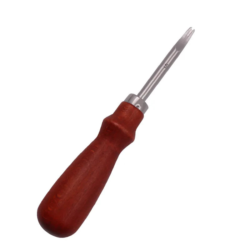 Leather Knife Edge Beveler Sharp Cutting Tool V-shaped Blade Leather Trimming Chipper Handmade DIY Leather Shoveling Tools