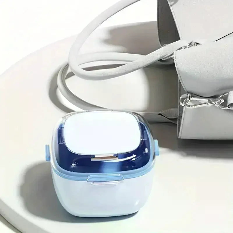 Denture Case with Lid Portable Denture Box for Travel and Daily Cleaning