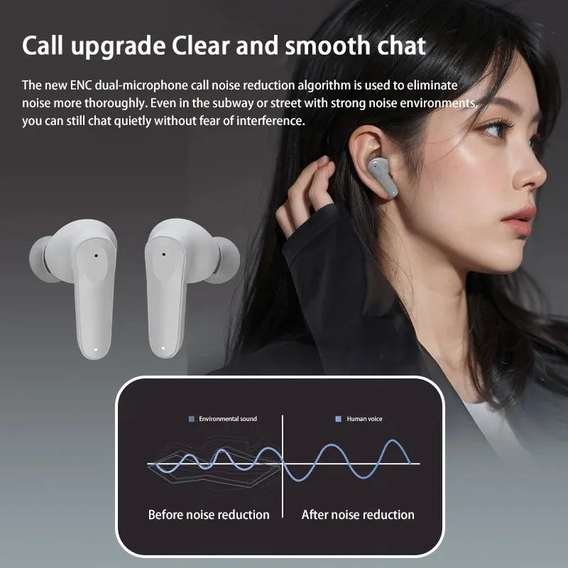 Wireless Bluetooth 5.3 headphones - In-ear waterproof headphones - Built-in microphone