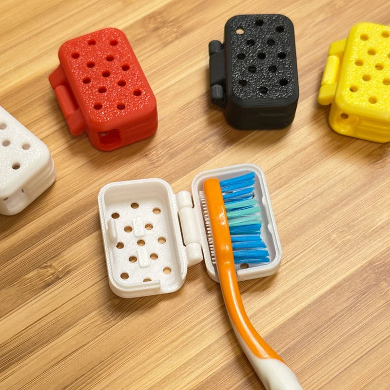 Home Travel Portable Toothbrush Holder Clips Toothbrush Protector Cap Mini Toothbrush Head Storage Box Toothbrush Case Universal