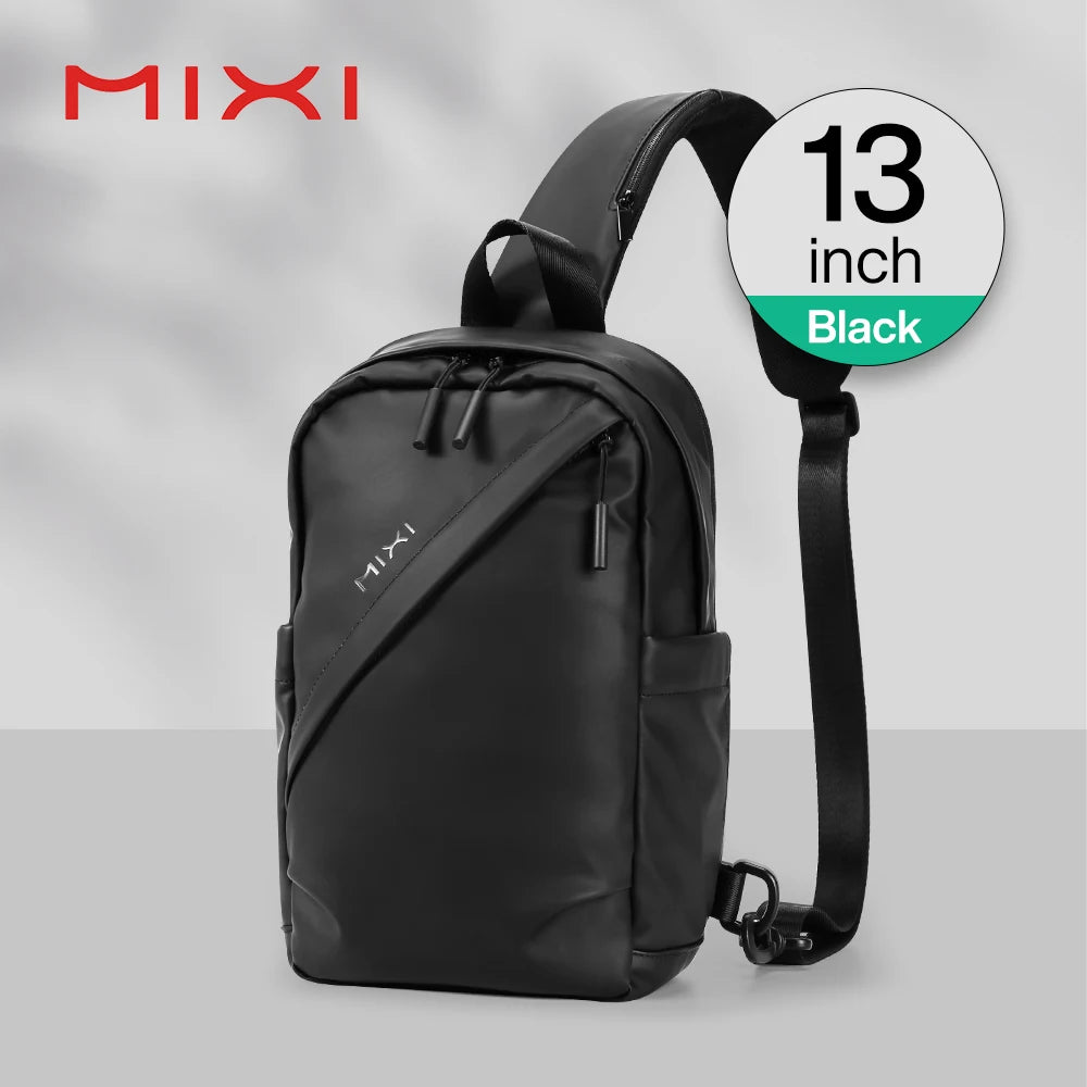 Mixi 11Inch Chest Bag Men One Shoulder Backpack Waterproof MultiFunctional Cycling Sports Travel Versatile Fashion M2122